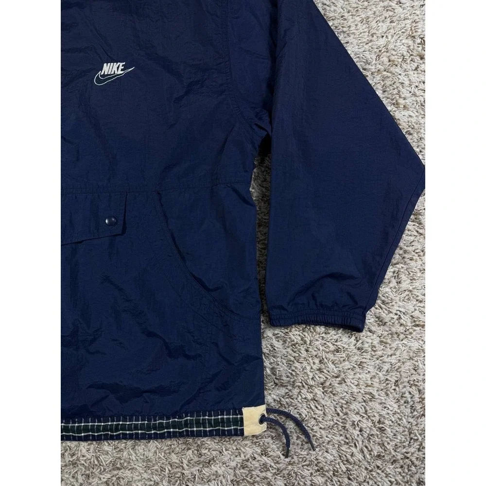 Vintage 90s Nike Windbreaker Nylon Jacket Navy Men's Size Large